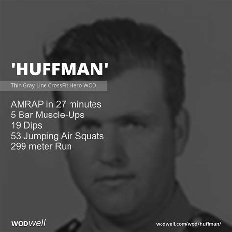 Huffman Workout Thin Gray Line Crossfit Hero Wod Wodwell
