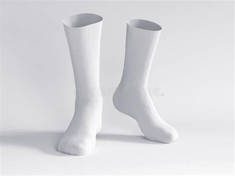 white socks socks mockup  rendering illustration stock illustration illustration