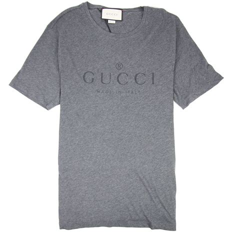 Gucci Classic Logo T Shirt Dark Grey ONU