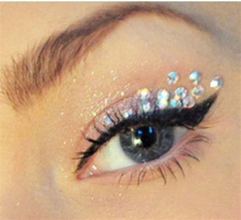 So Tempted To Try This With My Gems The Beauty Thesis Rhinestone Makeup Makeup Festival