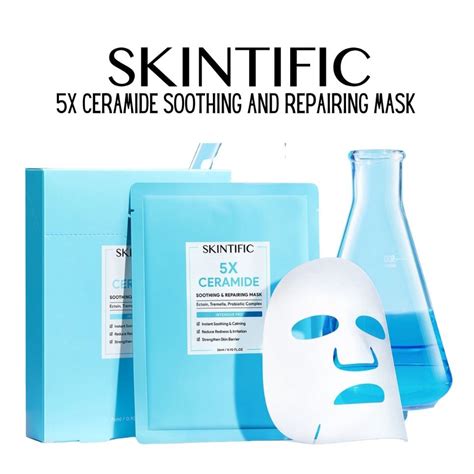 Skintific 5x Ceramide Soothing And Repairing Mask 1pcs Shopee Philippines