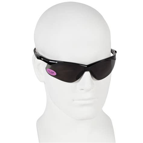 kleenguard™ v60 nemesis vision correction safety sunglasses 22516 smoke readers with 1 5