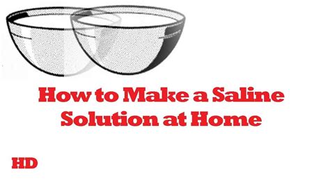 How To Make A Saline Solution At Home Youtube