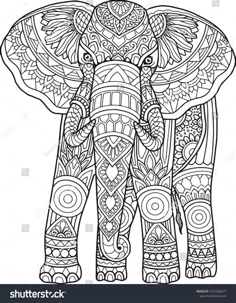 755 Imágenes De Elephant Mandala Coloring Pages Imágenes Fotos Y