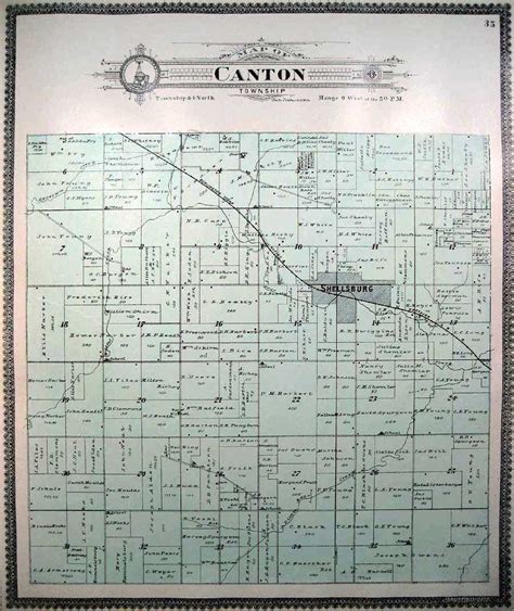 1901 Atlas Of Benton County Iowa