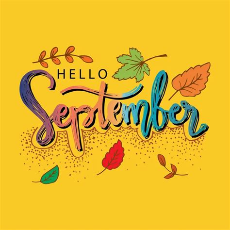 Hello September Stock Vectors Royalty Free Hello September