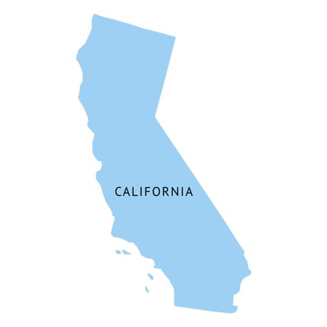 California State Plain Map Png And Svg Design For T Shirts