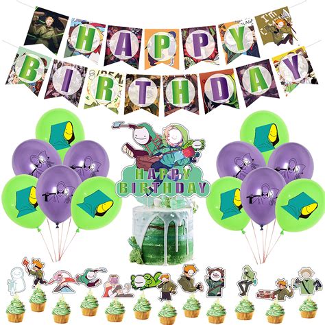 Buy Birthday Decoration Dream Smp Balloons Dream Team Smp Happy