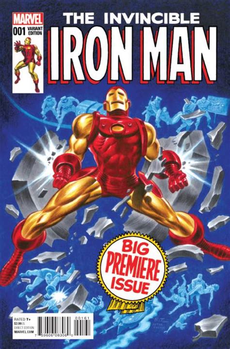 Invincible Iron Man 1 Wraparound Cover 2015 Comichub