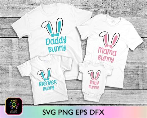 Easter Family Bunny SVG Bundle Easter Bundle Svg Bunny Ears | Etsy