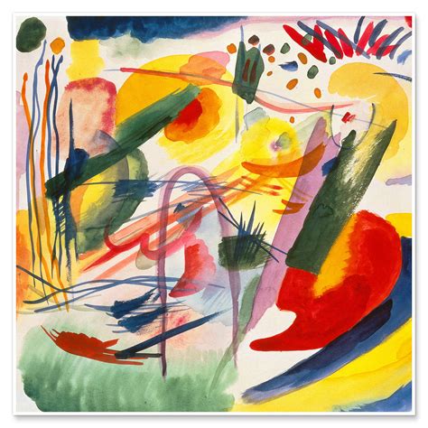 Wandbild „komposition Ohne Titel“ Von Wassily Kandinsky Posterloungede