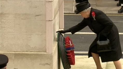 Queen Leads Remembrance Services Bbc News