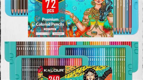 Kalour 240 And Kaulor72 Sets Color Pencils Haul Youtube