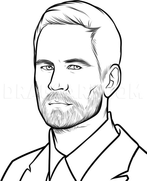 How To Draw Paul Walker Step By Step Drawing Guide By Dawn DragoArt