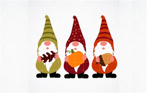 Art And Collectibles Thanksgiving Gnome Svg Cute Garden Gnomes Svg Fall