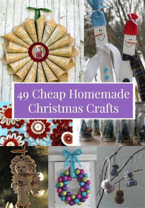 49 Cheap Homemade Christmas Crafts