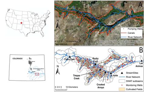 Map Of Study Region Within The Lower Arkansas River Valley Of Colorado