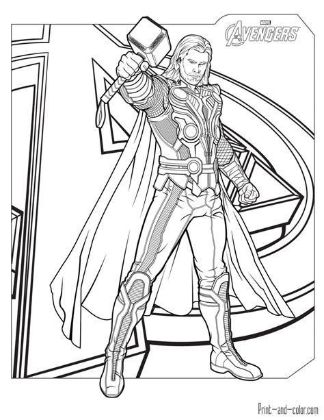 Captain america avengers coloring page. Avengers coloring pages | Print and Color.com
