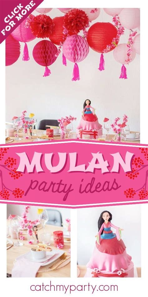 Mulan Birthday Mulan Themed Party Catch My Party Girls