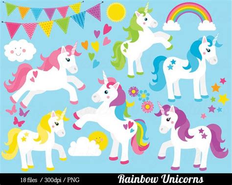Cute Unicorn Rainbow Unicorn Digital Embroidery Embroidery Files