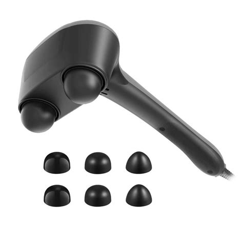 Naipo Handheld Dual Node Percussion Massager With Replaceable Attachments Percussion Massager