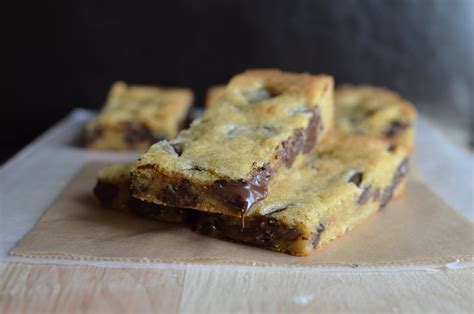 Playing With Flour Chocolate Chunk Blondie Bars