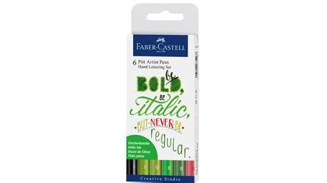 FABER CASTELL Tuschestift Pitt Artist Pen Lettering 6er Etui Online