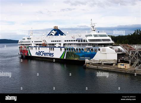 The Colourful Bc Ferries Car Ferry Coastal Celebration Berthed At