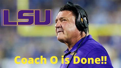 Coach Ed Orgeron Has Been Fired Where Does LSU Go From Here YouTube