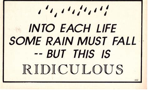 Into Each Life Some Rain Must Fall Postcard P