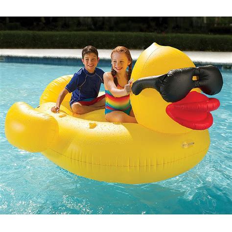 The Giant Inflatable Rubber Duckie Hammacher Schlemmer Inflatable Pool Floats Rubber Ducky
