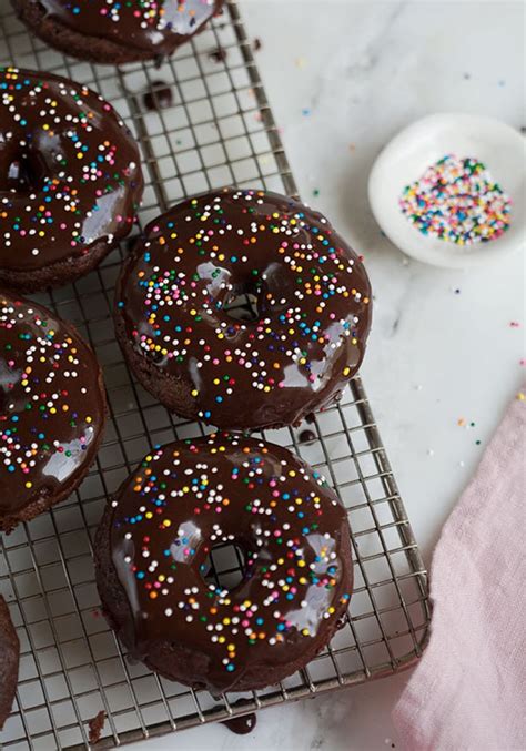 Double Chocolate Baked Doughnuts Make Ahead Brunch Recipes Popsugar