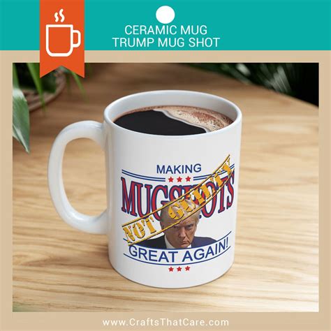 Trump Mug Shot Coffee Mug Donald Trump Mugshot Make Mugshots Etsy