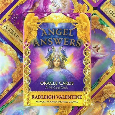 Angel Answers Oracle Tarot Card Deck 44 Cards Divination Etsy