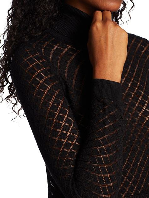 l agence sweaters womens turtleneck sweater black martharhodesart