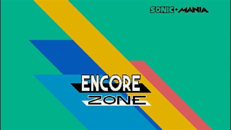 Encore Zone Sonic Mania Plus Title Card Edit Sonic The Hedgehog Amino