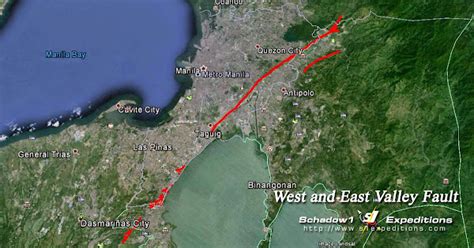 Interactive Map For The West And East Valley Fault Line On Rizal Metro