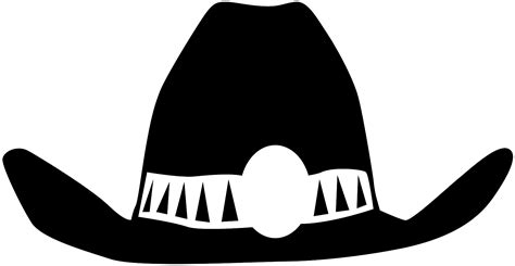Cowboy Hat Silhouette Free Vector Silhouettes