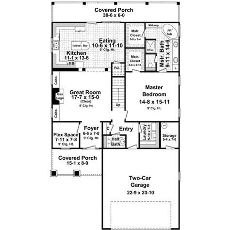 Craftsman House Plan 4 Bedrooms 2 Bath 2300 Sq Ft Plan 2 261