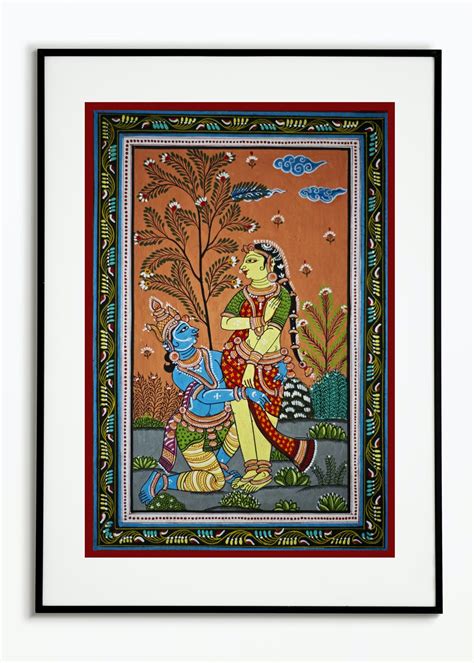 Rukmini Krishna Inside Pond Pattachitra Canvas Painting Ubicaciondepersonas Cdmx Gob Mx