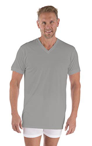 A quality men's undershirt should absorb sweat and stay tucked in. Men's Bamboo V-Neck Undershirt (Light Gray, Medium) Best ...