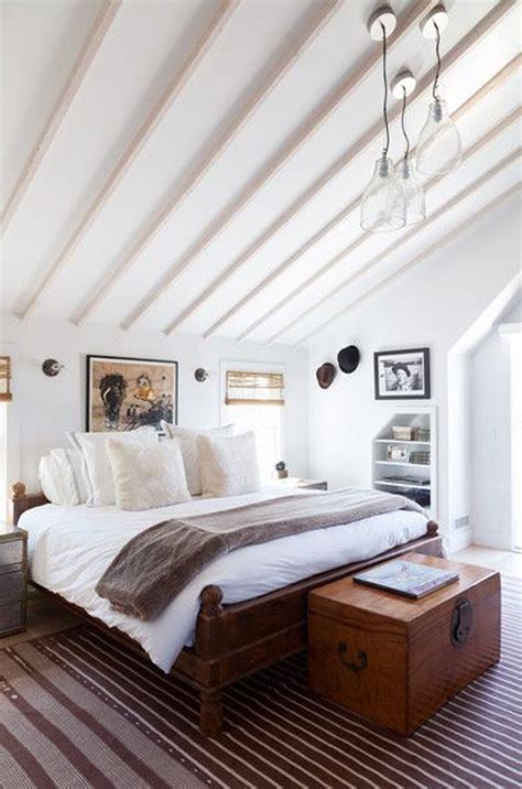 Although the design of a fantastic ceiling here is a good illustration of vaulted ceiling bedroom design that can add relaxation and visualization the bedroom is much more appealing. W&D Home : Bedroom Beauts - Wit & Delight