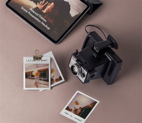 Polaroid Mockup Frames Set With Ipad Free Resource Boy