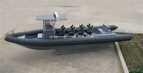 China Aqualand Feet M Rigid Inflatable Military Patrol Boat Rib