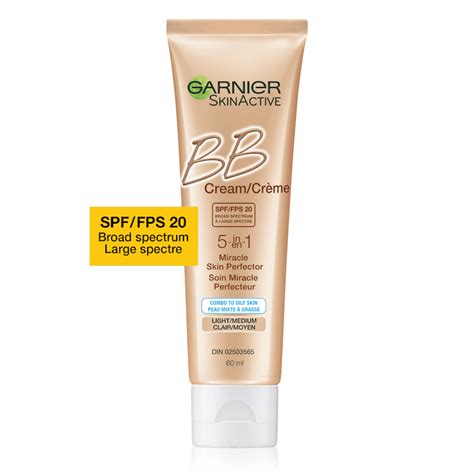 Garnier Bb Cream 5 In 1 For Combo To Oily Skin With Spf 20 Light To Medium