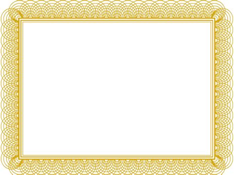 Award Certificate Border Template Pertaining To Gold Pertaining To