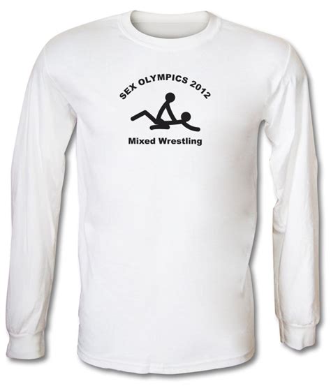 Sex Olympics Mixed Wrestling Long Sleeve T Shirt By