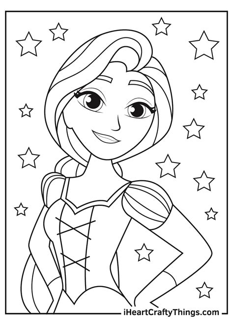 Rapunzel Coloring Pages Updated 2021