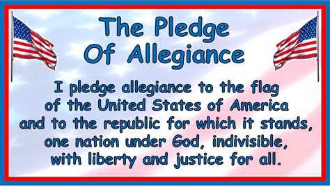 Words To The Pledge Of Allegiance Printable Get Your Hands On Amazing