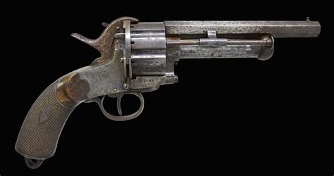 Rare And Fine Civil War Large Frame Pinfirepercussion Lemat Revolver